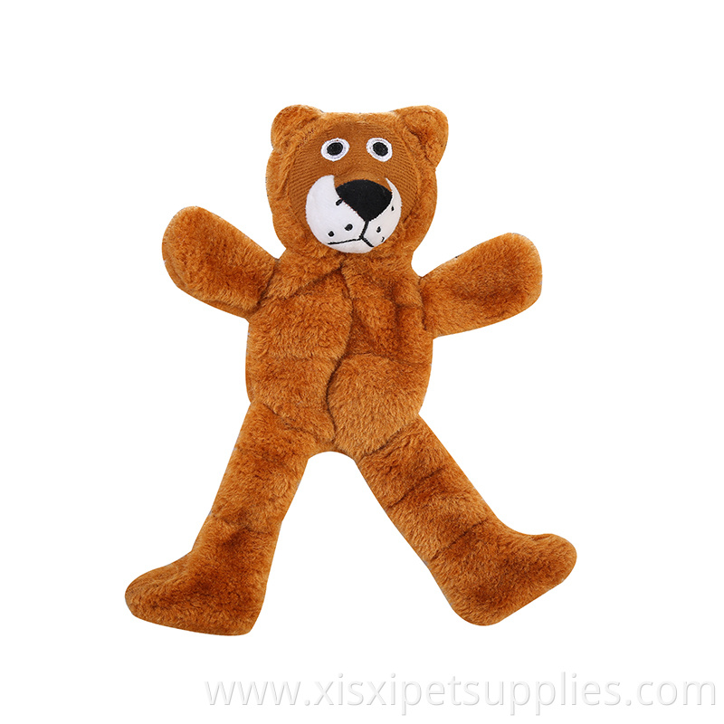 Best selling cute plush lion elephant bear bite resistant dog toy